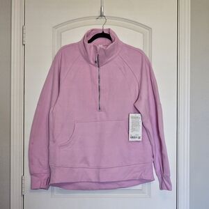 lululemon Scuba Oversized Funnel-Neck Half Zip Long - VitaPink